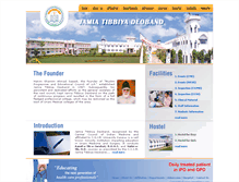 Tablet Screenshot of jamiatibbiya.com